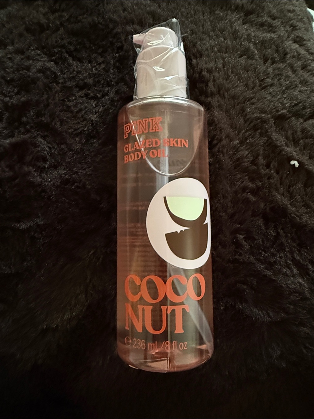 PINK Glazed Skin Coconut Body Oil - Light Pink Bottle